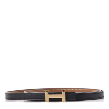 Hermes Swift Epsom 13mm Focus Belt 95 Black Gold 1 of 7