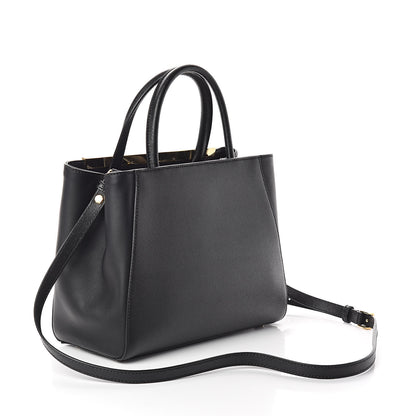 Fendi Vitello Elite Petite 2Jours Tote Black 3 of 9