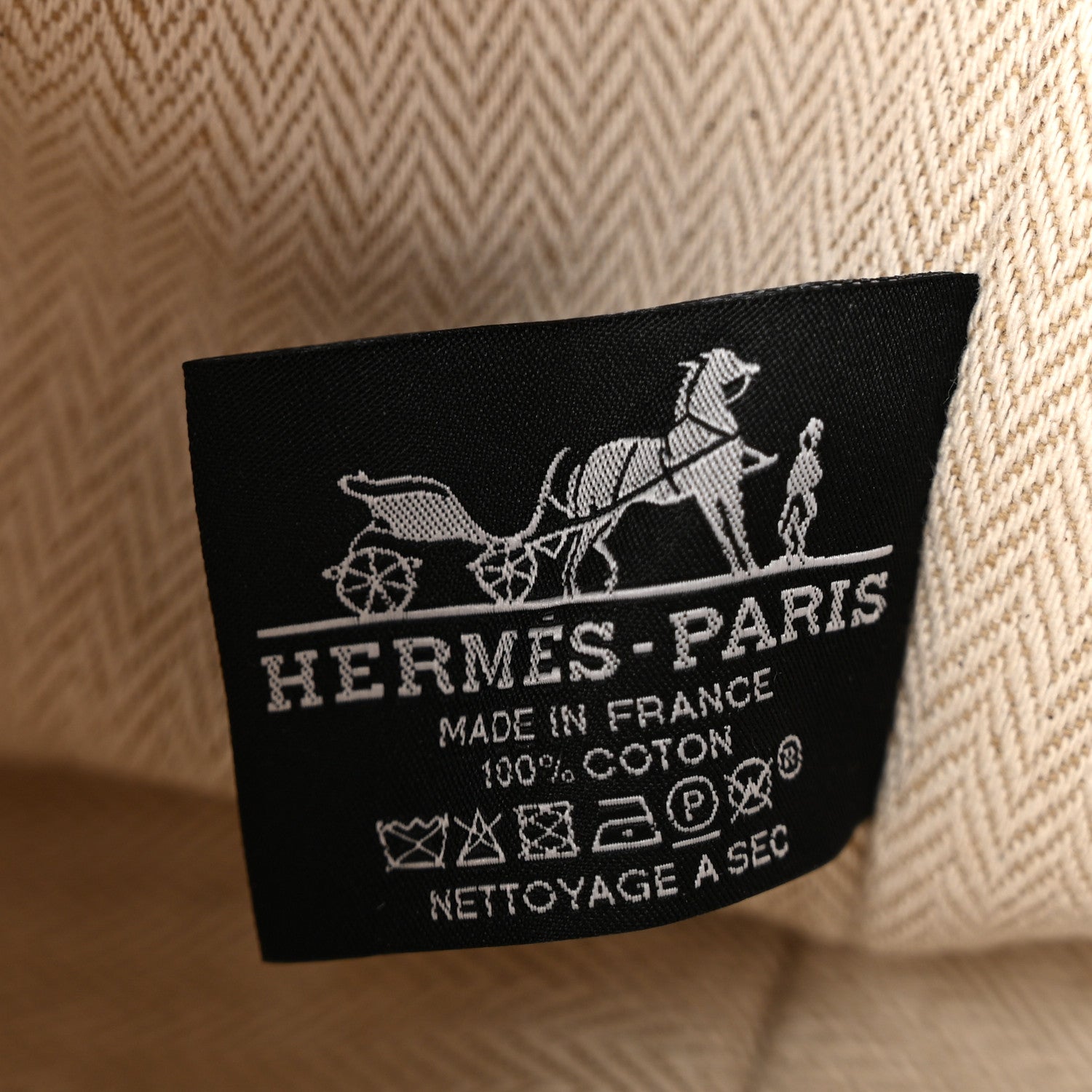 Hermes Canvas Small Bride-A-Brac Pouch Natural 6 of 6