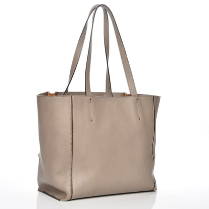 Chloe Smooth Calfskin Medium Milo Shopping Tote Motty Grey 3 of 7