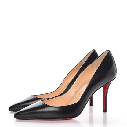 Christian Louboutin Shiny Nappa Apostrophy 85 Pumps 36 Black 3 of 11
