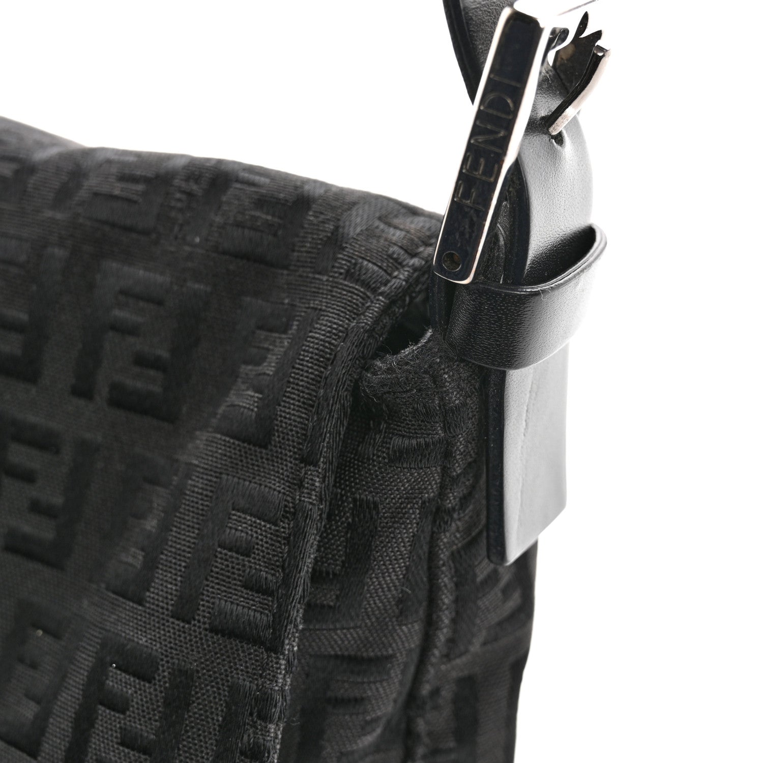 Fendi Zucchino Baguette Black 14 of 16