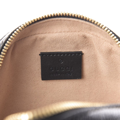 Gucci Suede Patent Web Mini Ophidia Round Shoulder Bag Black 6 of 9