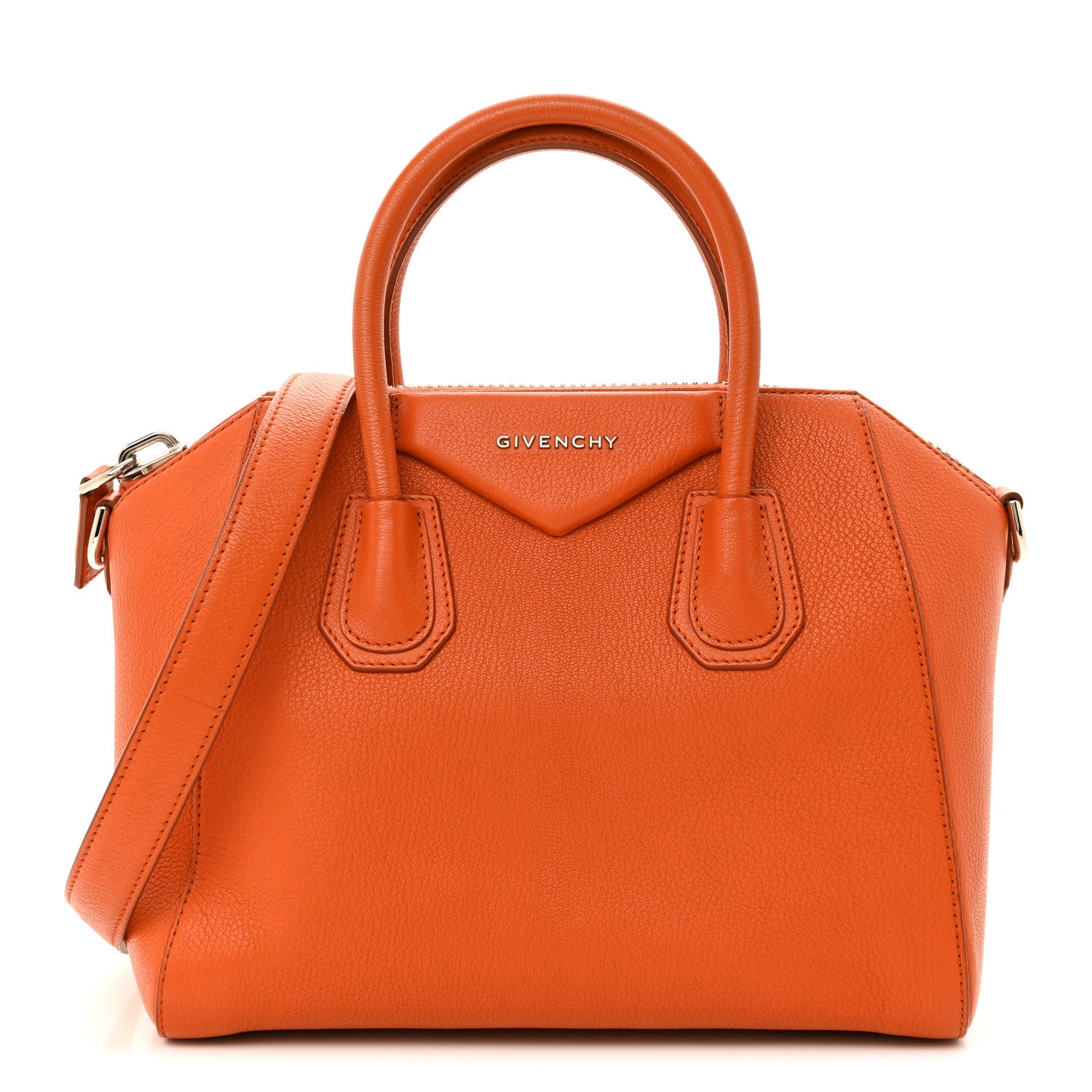Givenchy Sugar Goatskin Small Antigona Rust 1 of 16