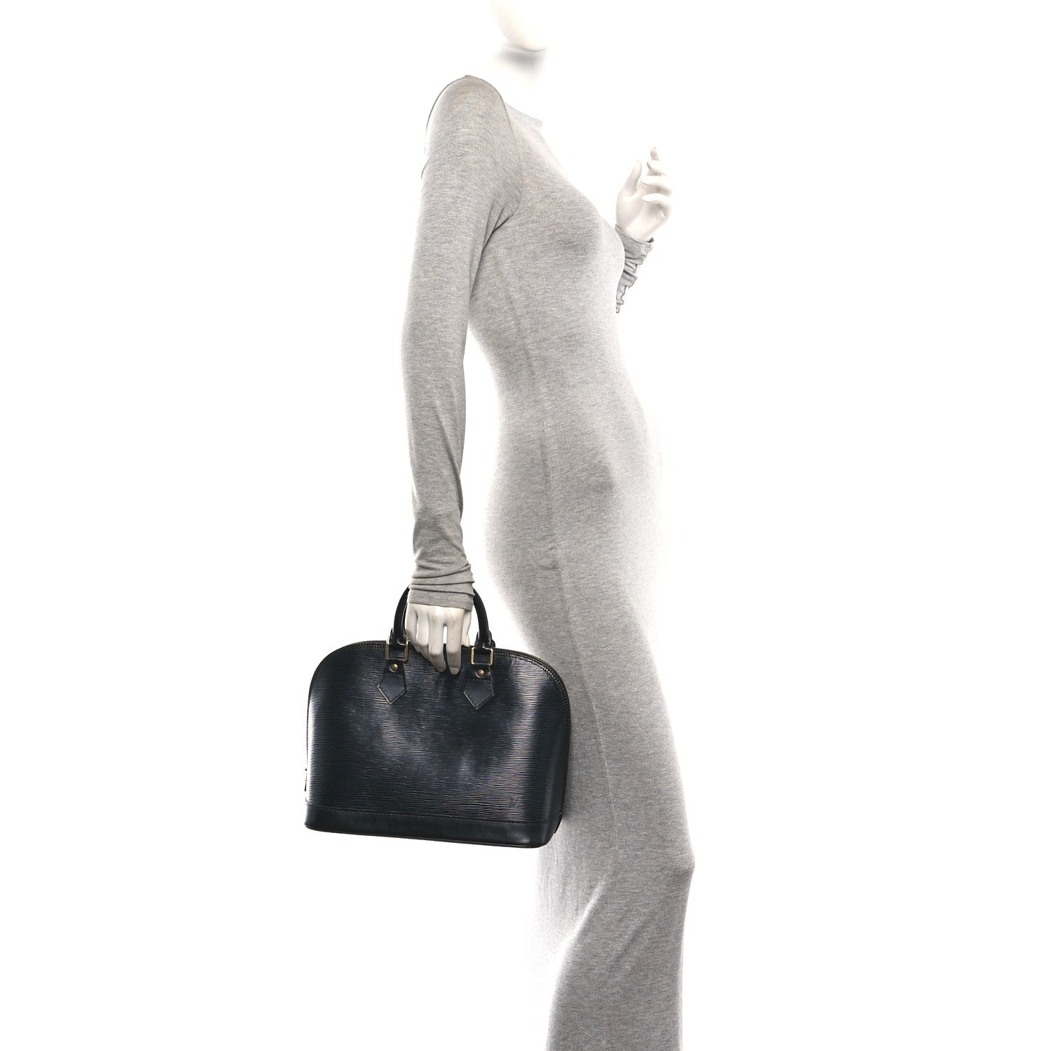 Louis Vuitton Epi Alma PM Black 2 of 10