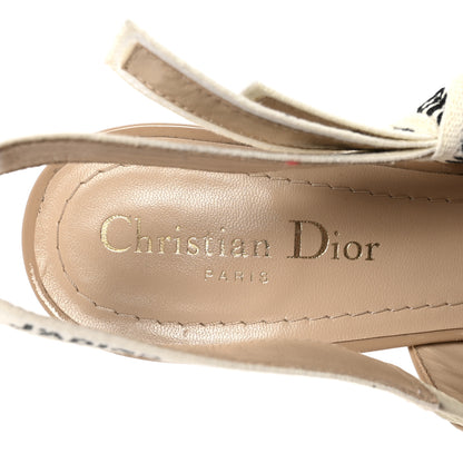 Christian Dior Patent Ribbon J'Adior Slingback 100mm Pumps 37.5 Nude 8 of 10