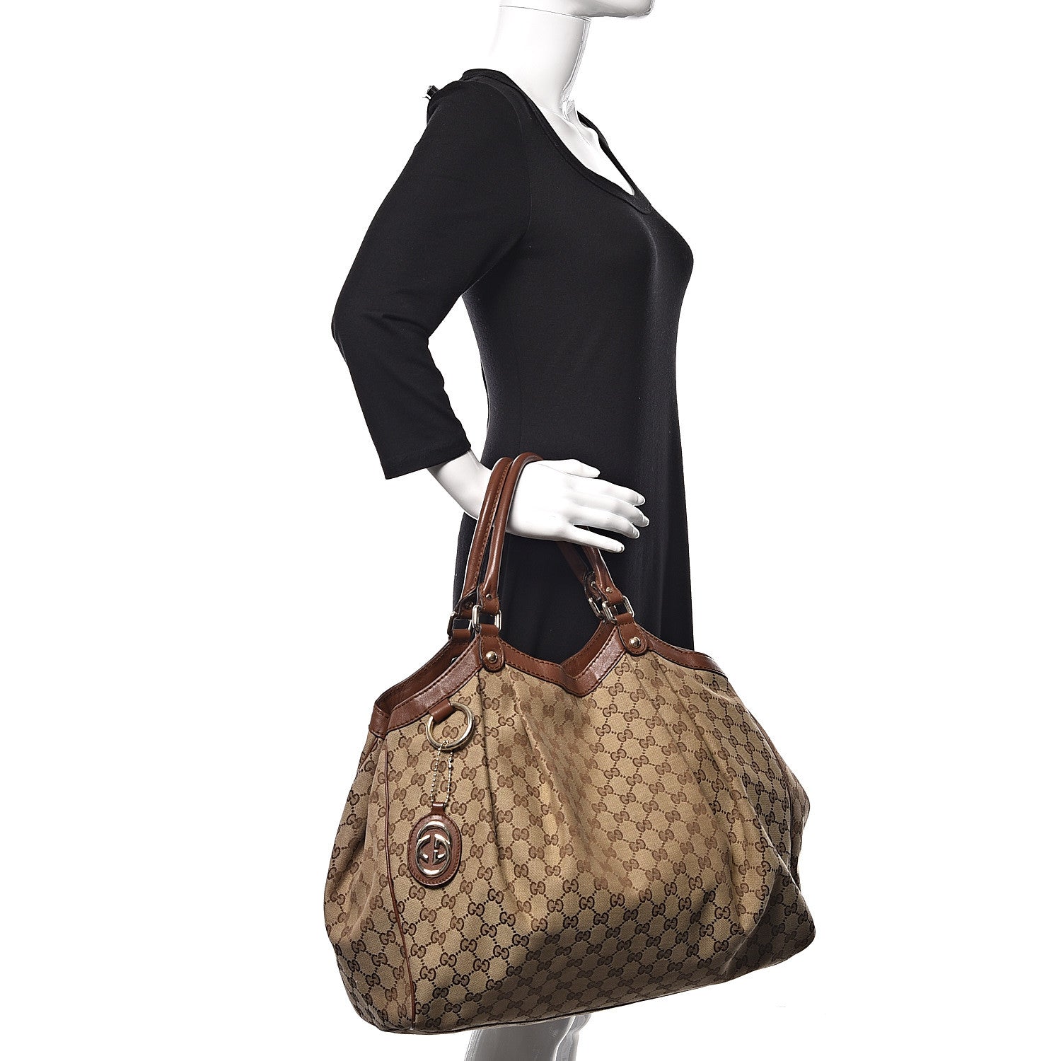 Gucci Monogram Large Sukey Tote Brown 2 of 14