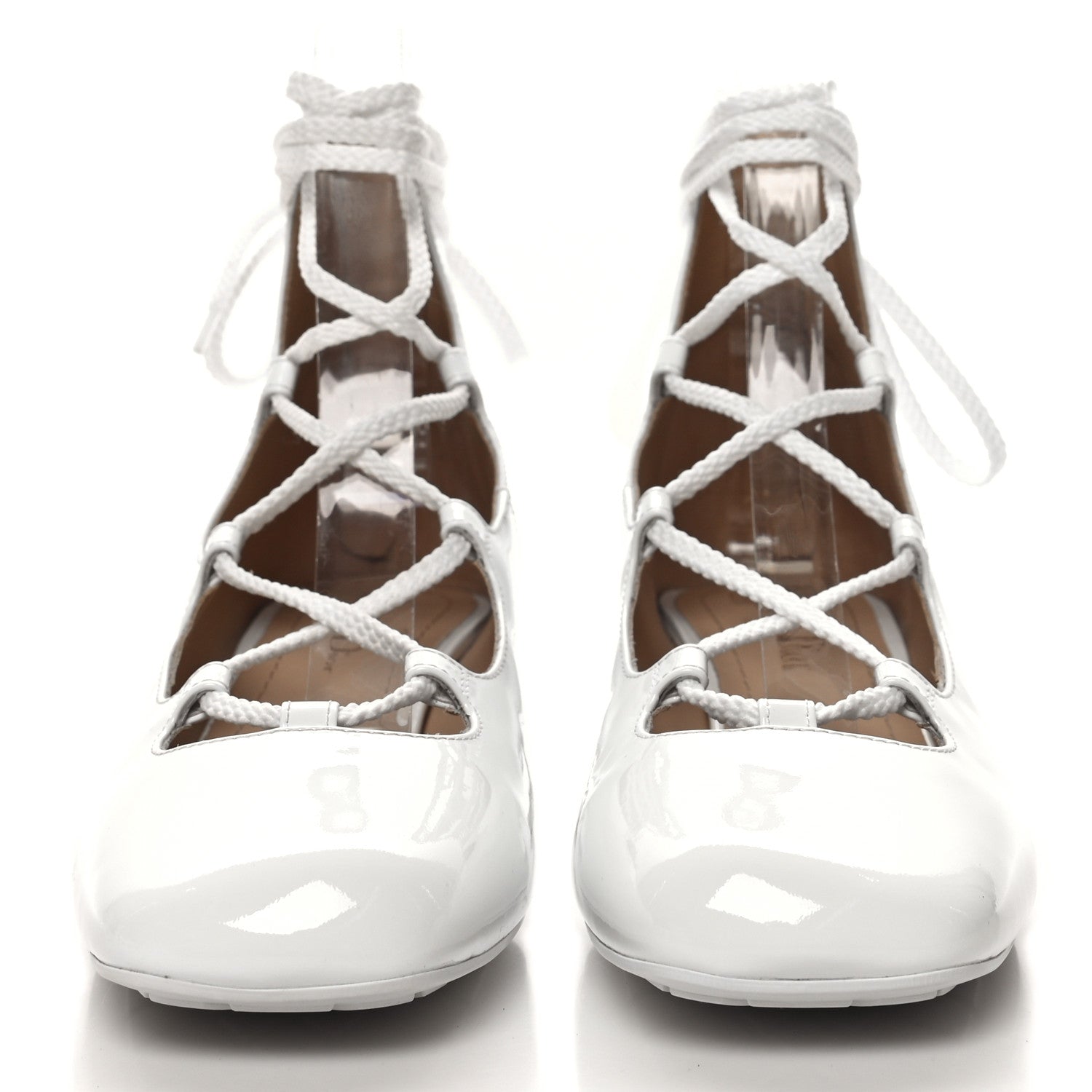 Christian Dior Patent Diorarty 30mm Pumps 37.5 White 2 of 9