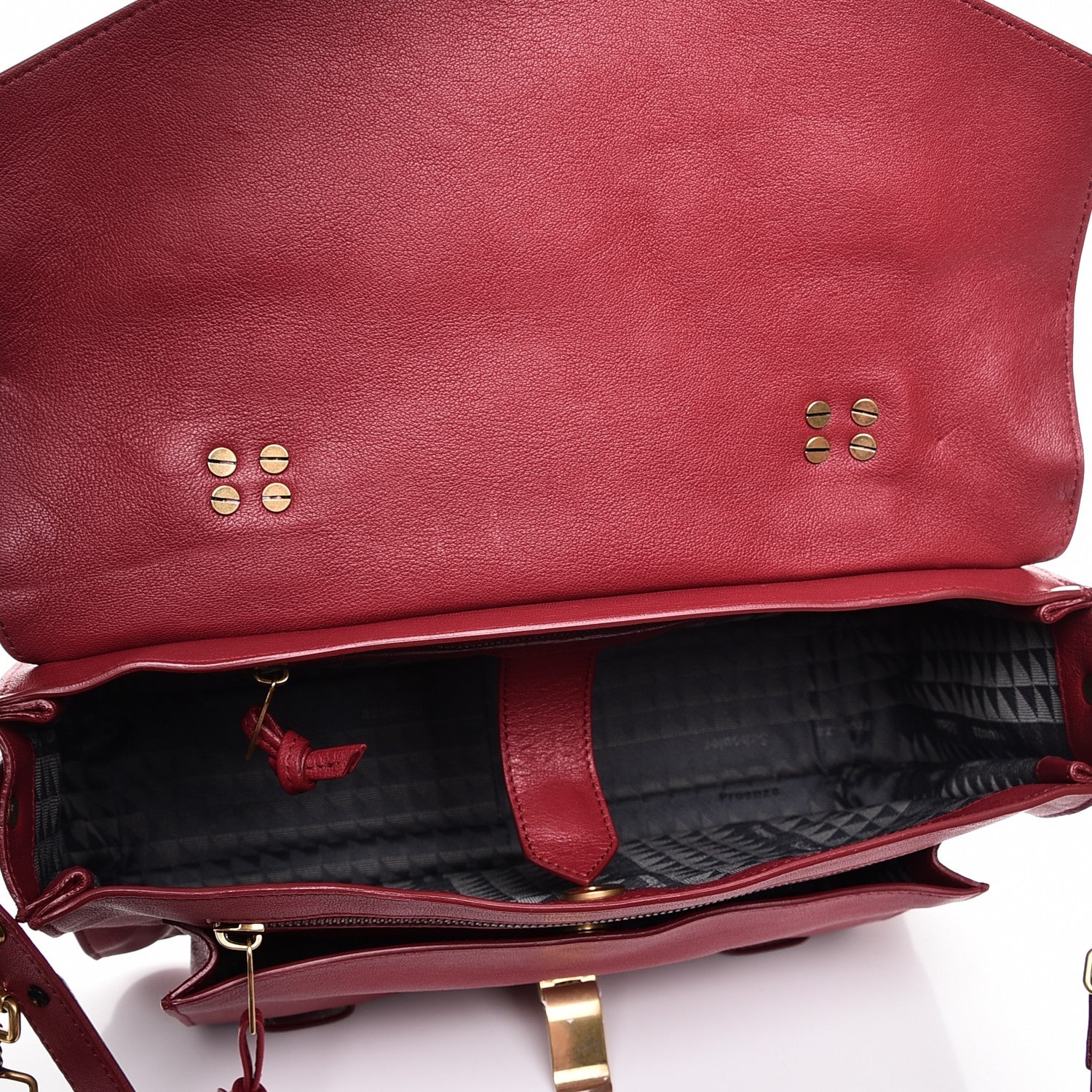 Proenza Schouler Lambskin Medium PS1 Satchel Chianti 6 of 8