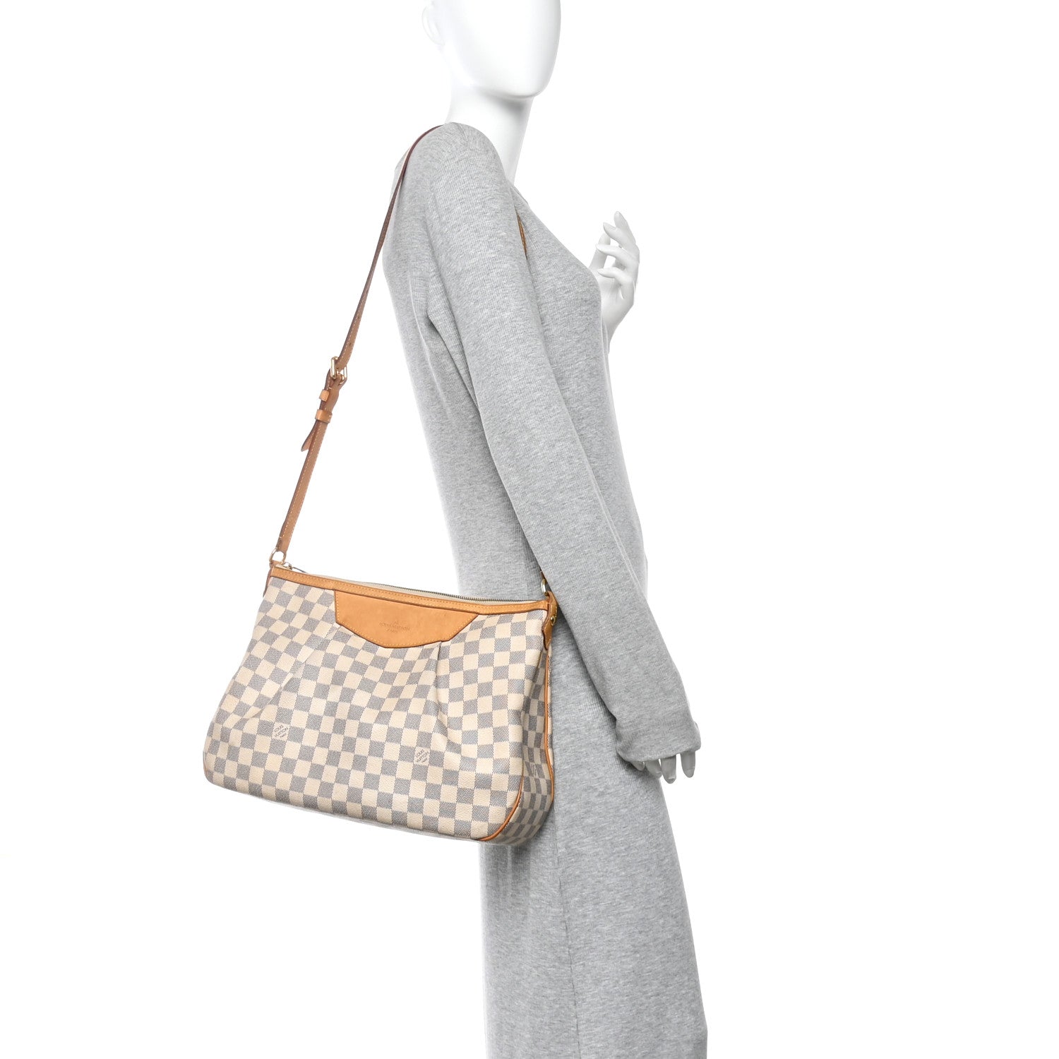 Louis Vuitton Damier Azur Siracusa MM 2 of 13