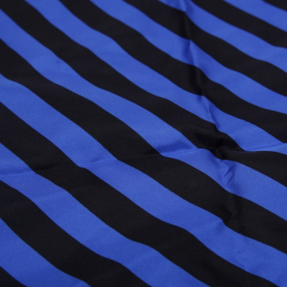 Louis Vuitton Silk Stripes Scarf Blue/Black 4 of 6