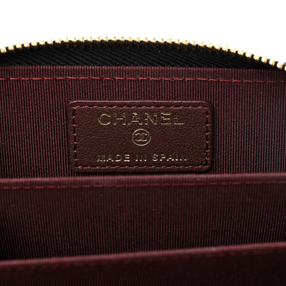 Chanel Lambskin Quilted Zip Coin Purse Black 7 of 9