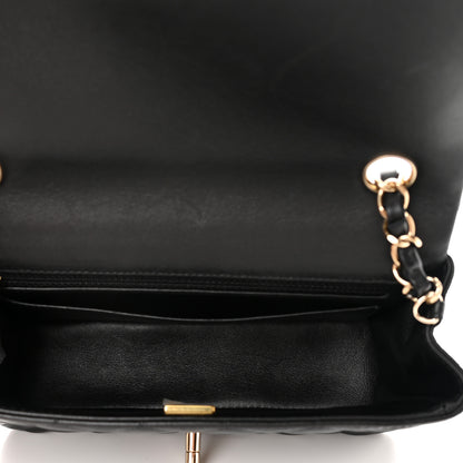 Chanel Lambskin Quilted Mini Rectangular Flap Black 5 of 13