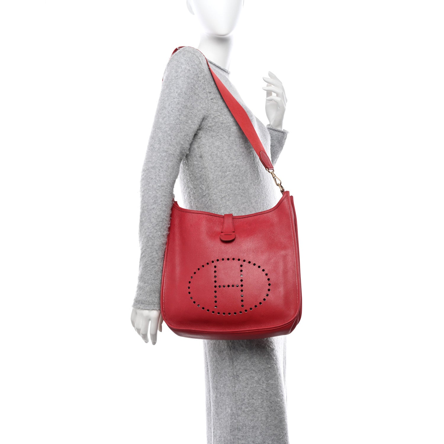 Hermes Courchevel Evelyne PM Rouge Vif 2 of 19