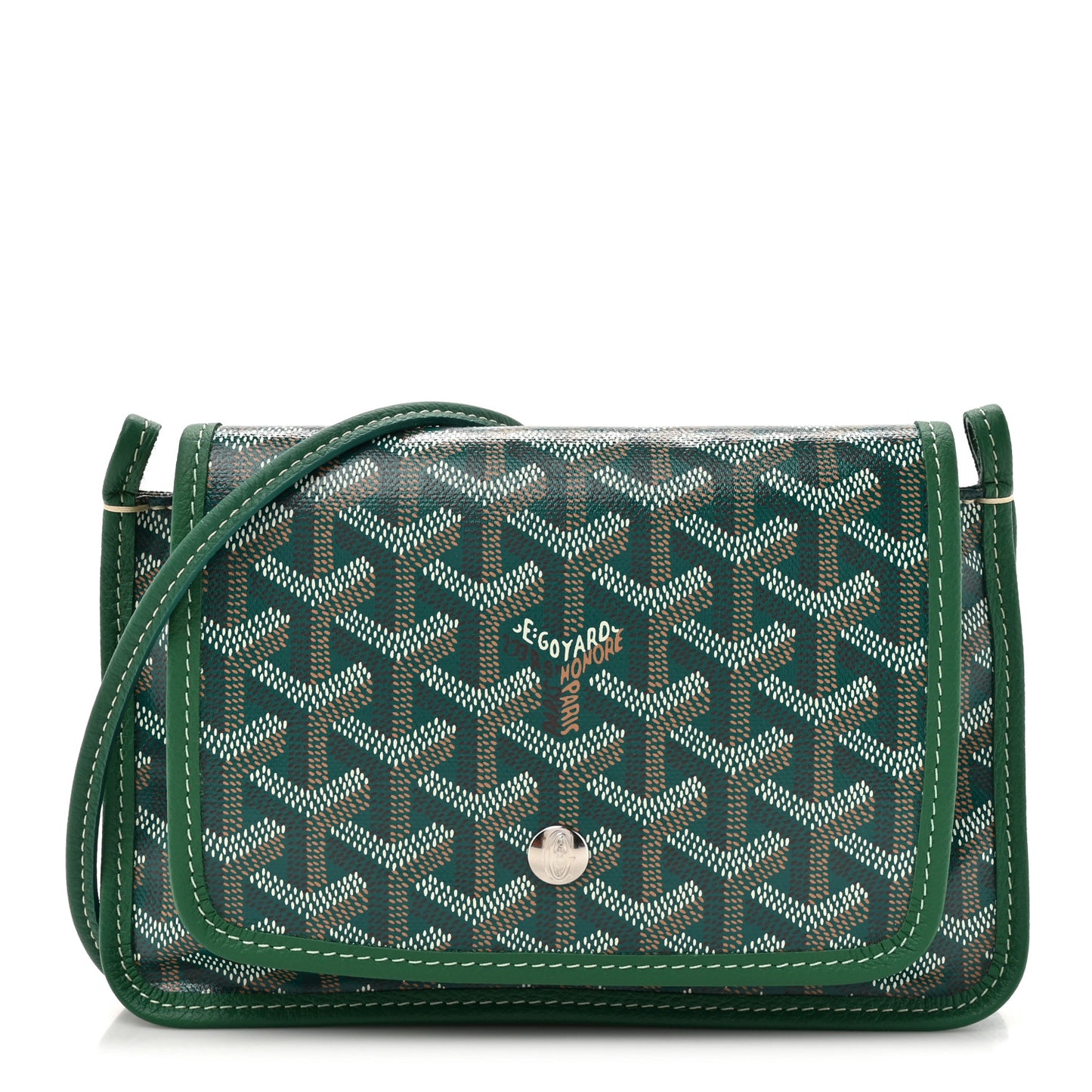 Goyardine Plumet Wallet Clutch Green