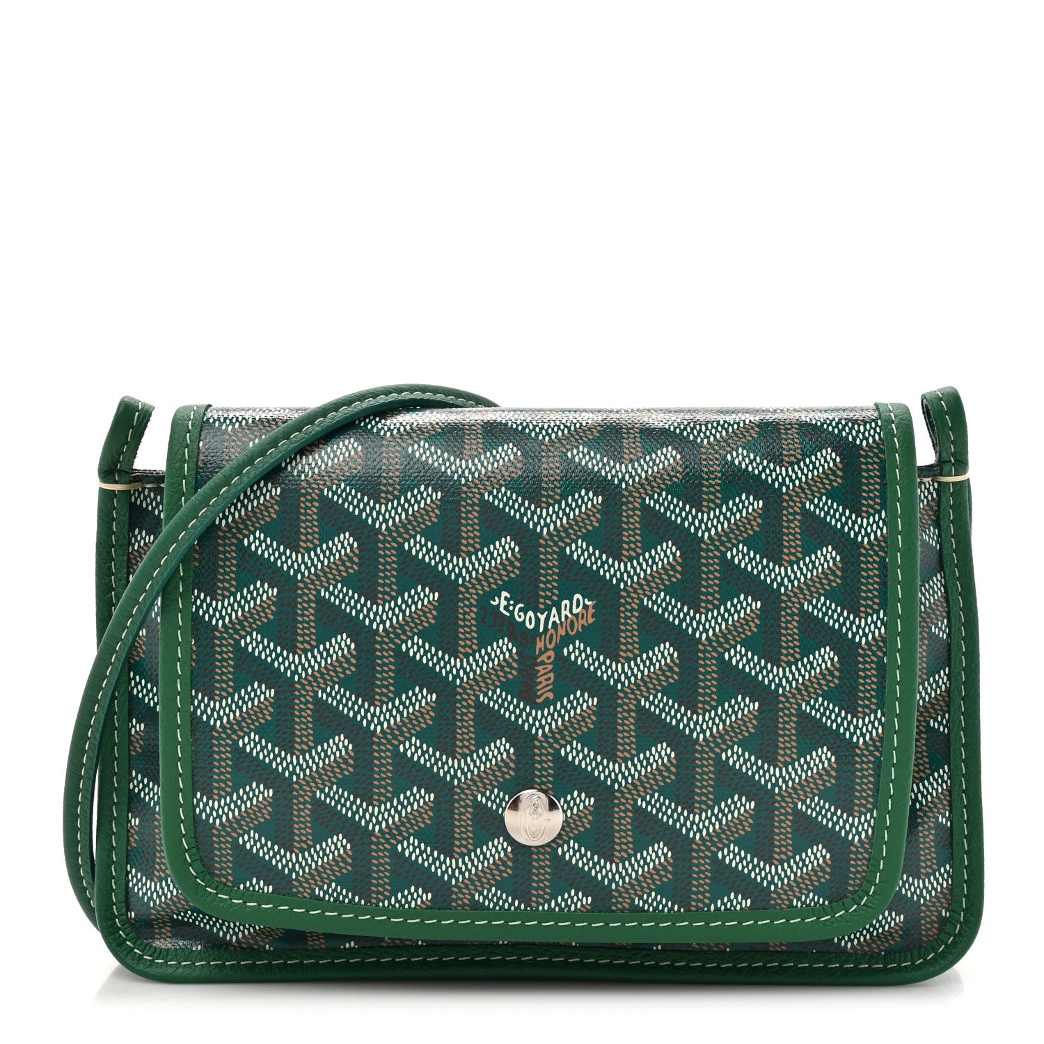 Goyard Goyardine Plumet Wallet Clutch Green 1 of 9