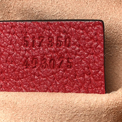Gucci GG Supreme Monogram Flora Web Mini Ophidia Shoulder Bag Red 7 of 11