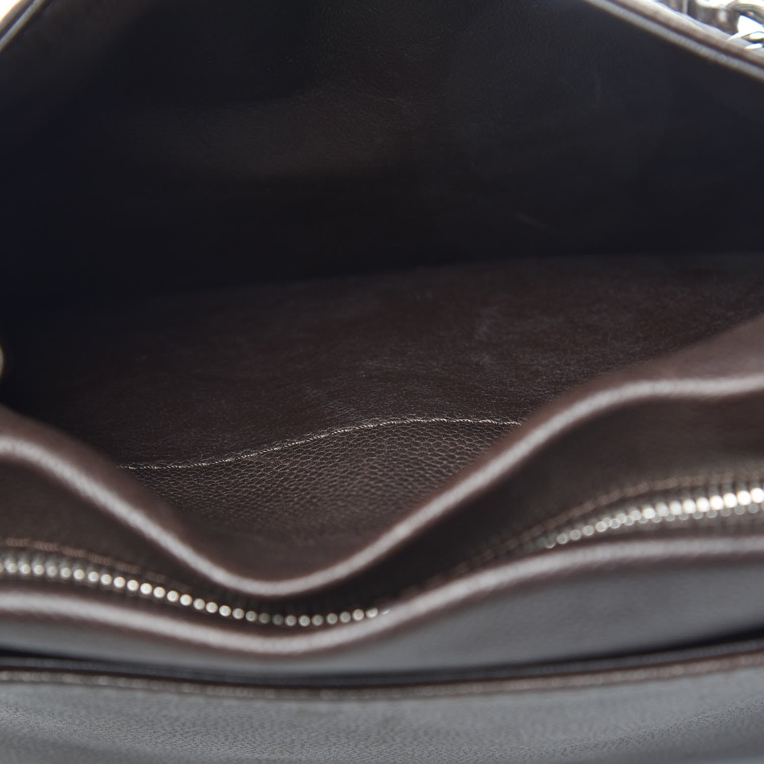 Chanel Caviar Large CC Tuck Tote Dark Brown 15 of 17