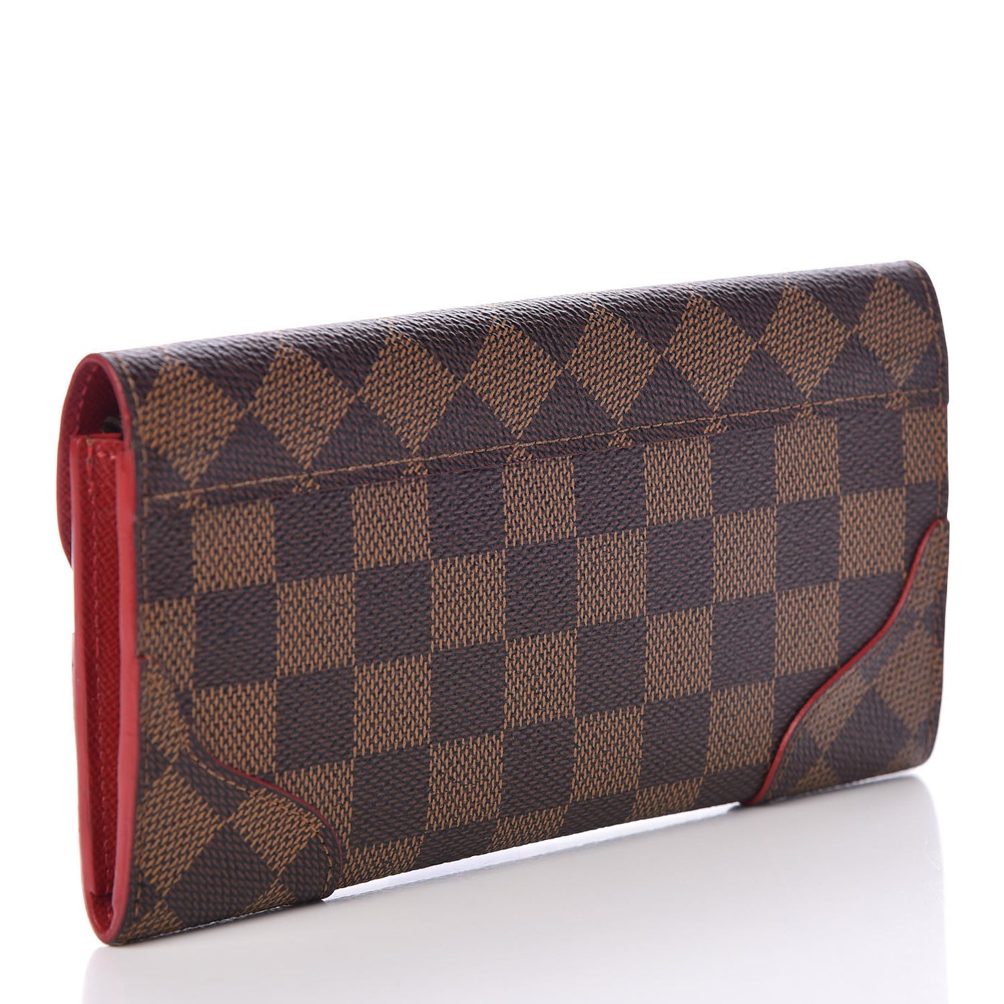 Damier Ebene Caissa Wallet Cherry