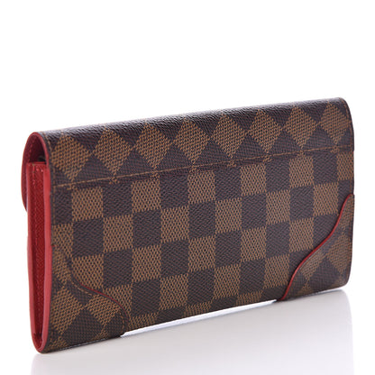 Louis Vuitton Damier Ebene Caissa Wallet Cherry 3 of 6
