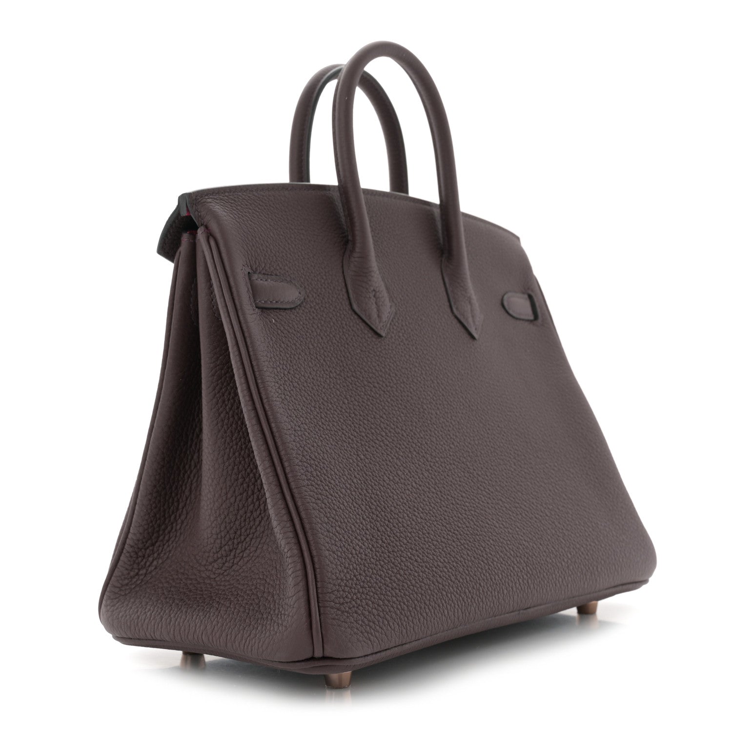 Hermes Togo Horseshoe Birkin 25 Rouge Sellier Rose Mexico 2 of 10