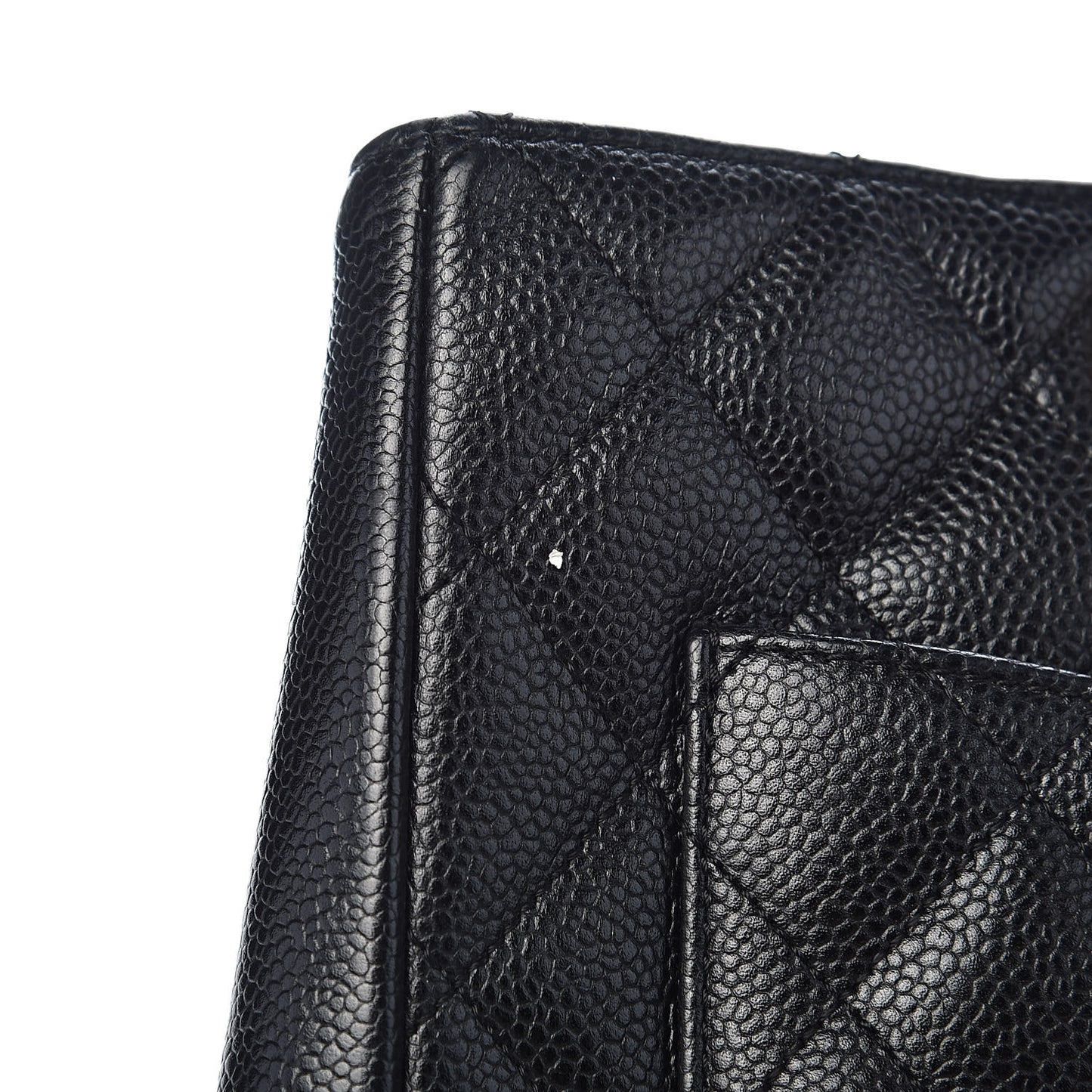 Caviar Quilted Grand Shopping Tote GST Black