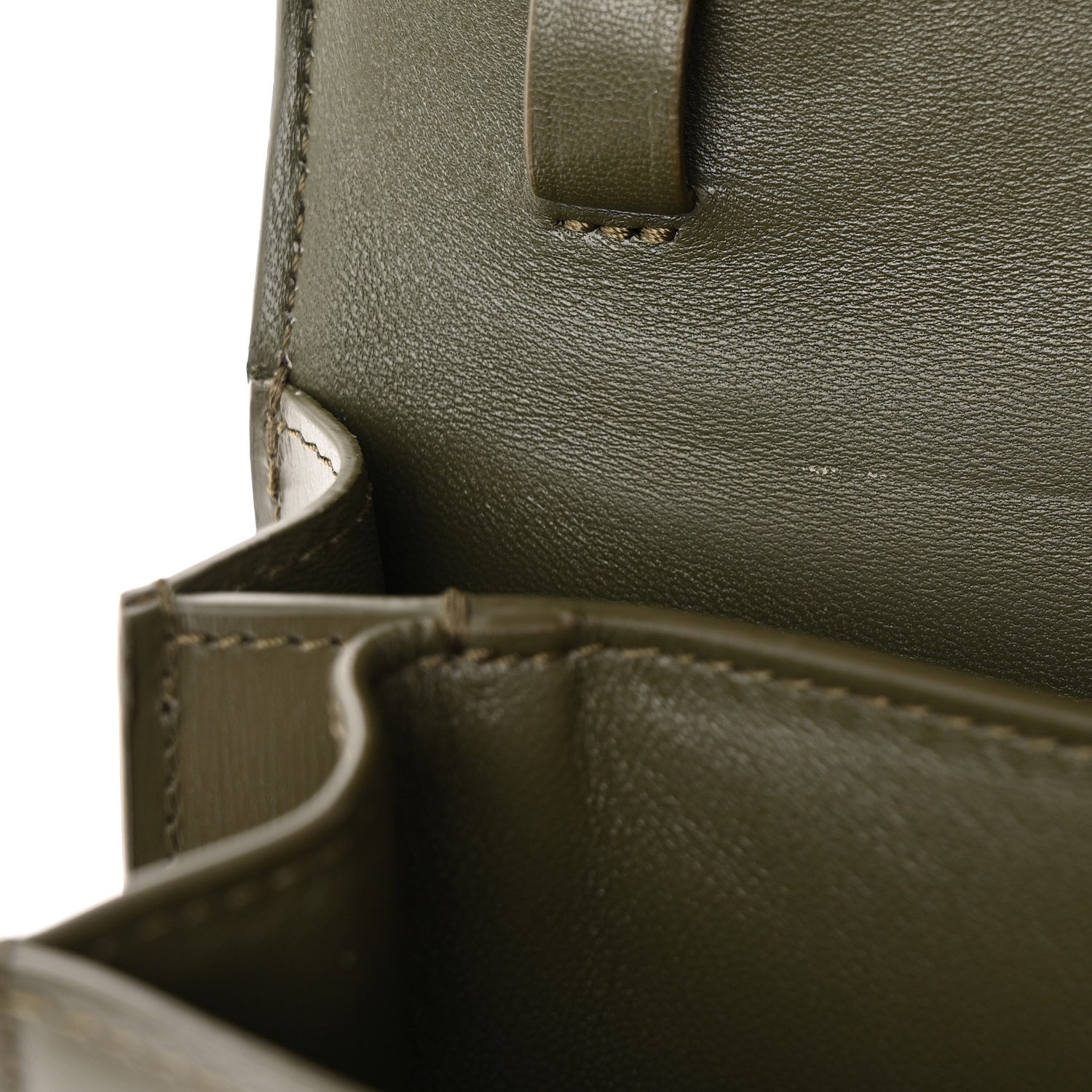 Celine Box Calfskin Teen Classic Box Flap Bag Dark Olive 11 of 11