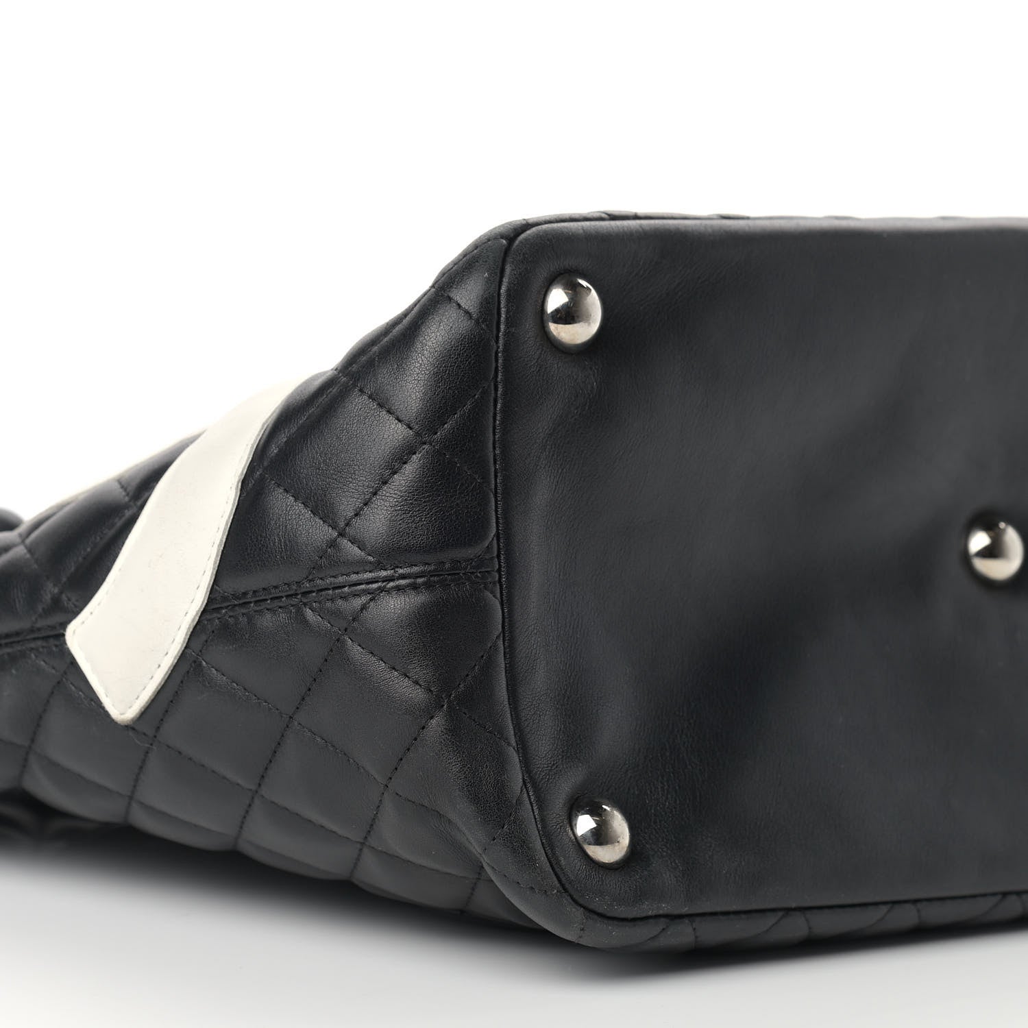 Chanel Calfskin Quilted Large Cambon Tote Black White 8 of 18