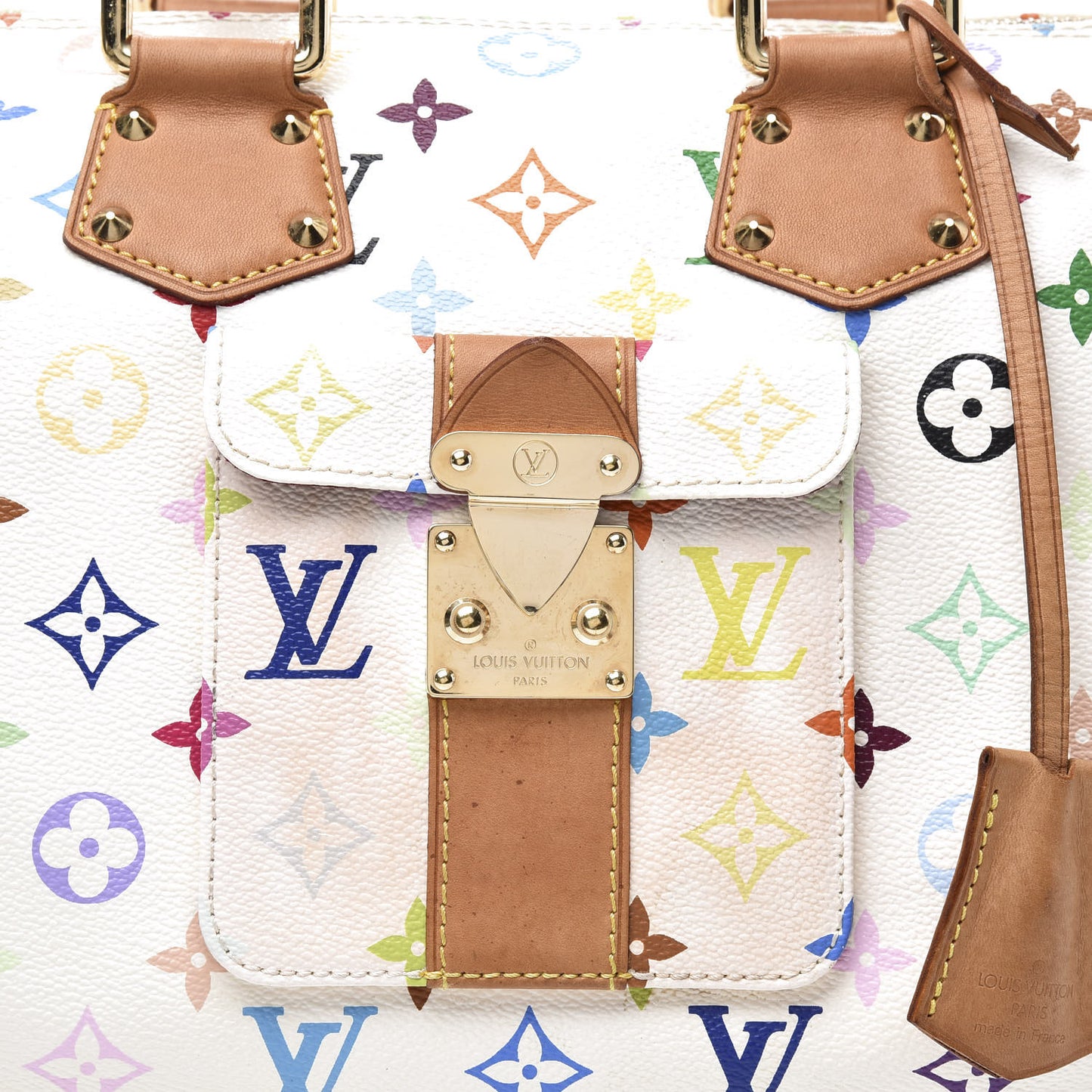 Monogram Multicolor Speedy 30 White