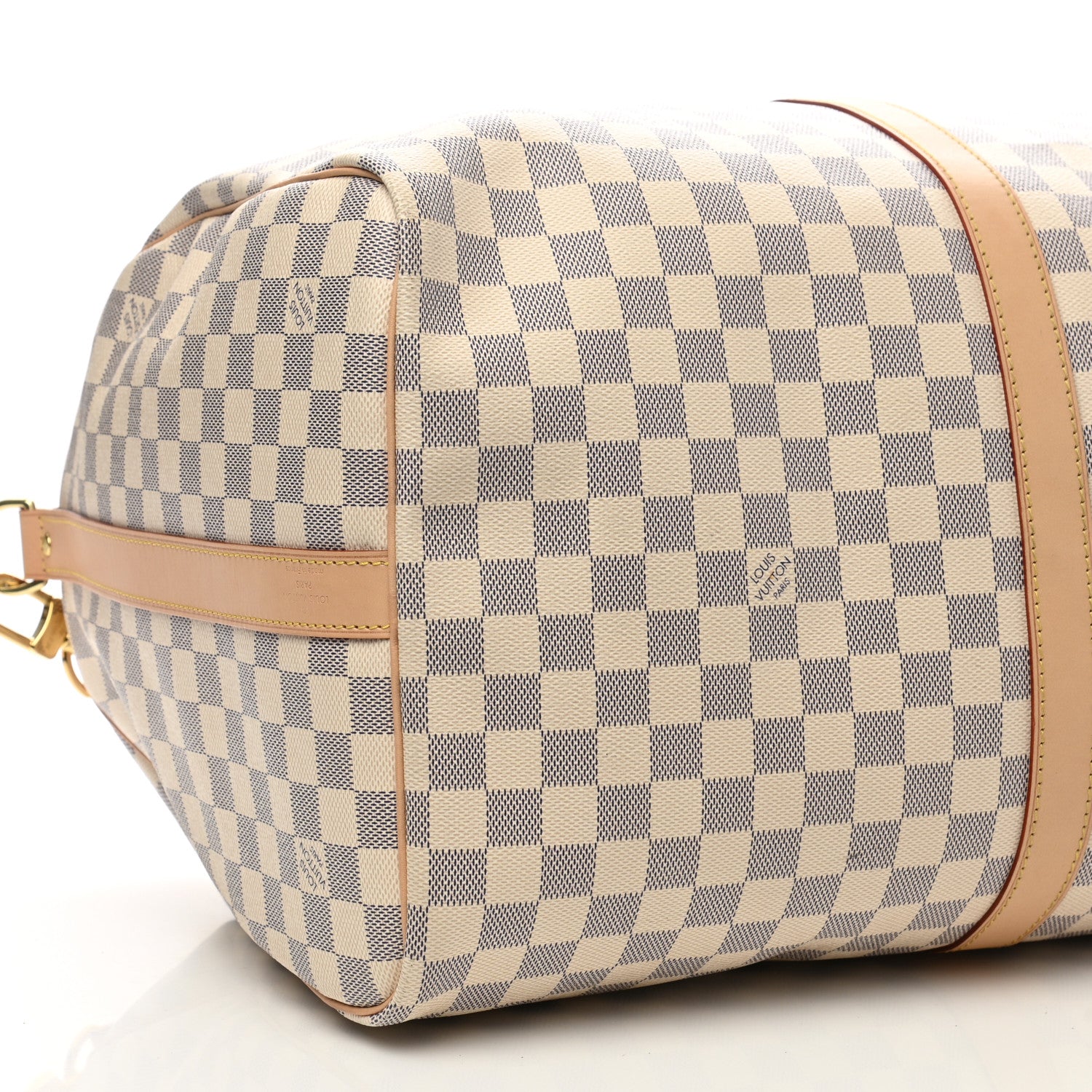Louis Vuitton Damier Azur Keepall Bandouliere 55 9 of 13