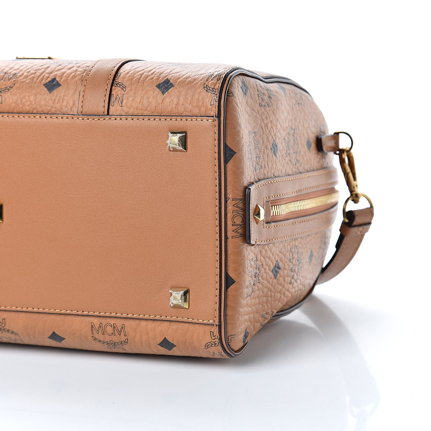 Visetos Medium Boston Bag Cognac
