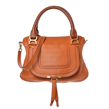 Chloe Calfskin Small Marcie Satchel Maple Leaf 1 of 17
