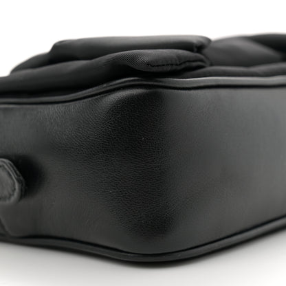 Prada Tessuto Nylon Nappa Bow Camera Bag Black 9 of 10