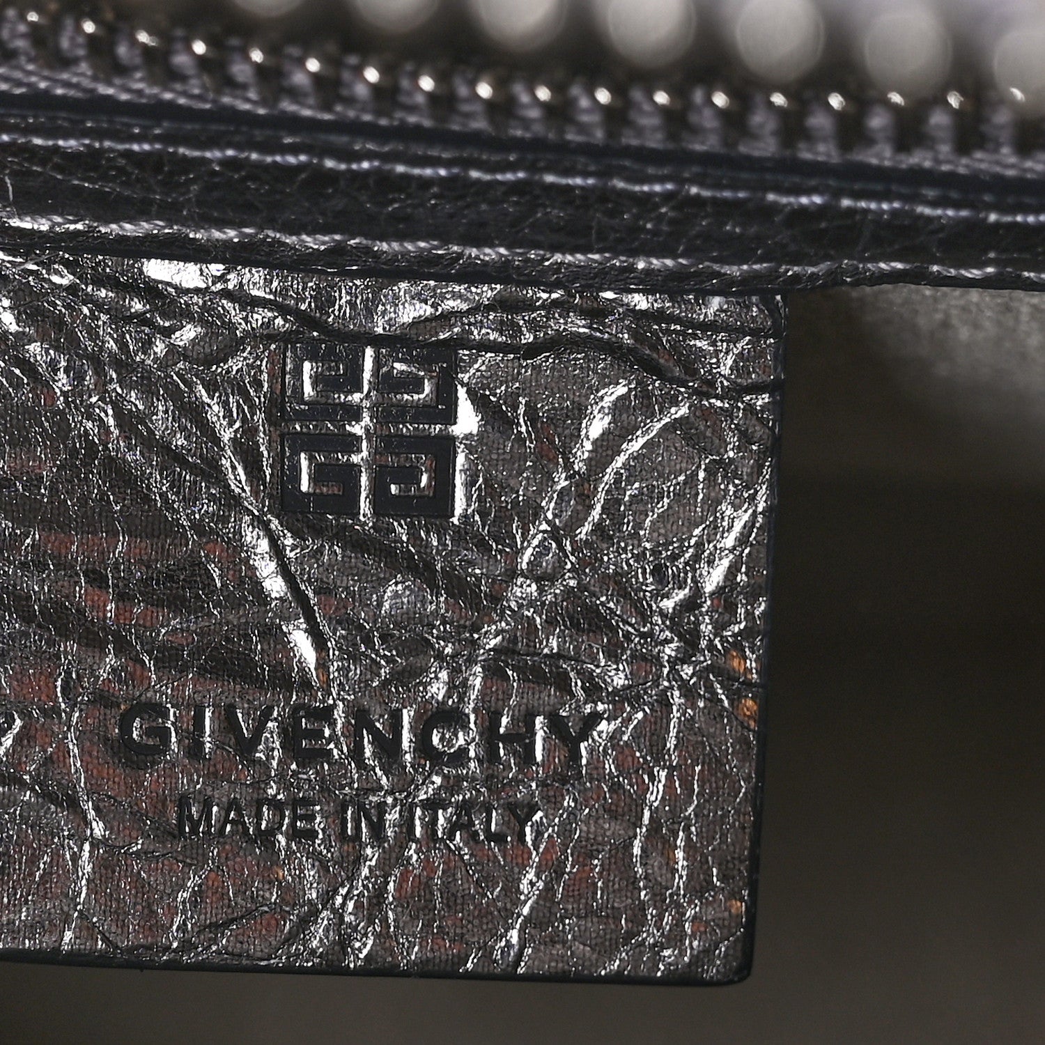 Givenchy Laminated Lambskin Mini Antigona Silvery Grey 6 of 8