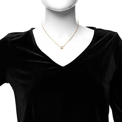Hermes Lacquered Gold Mini Pop H Pendant Necklace Marron Glace 2 of 5