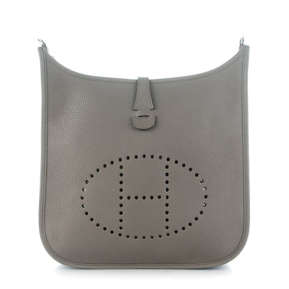 Hermes Taurillon Clemence Evelyne III PM Etain 1 of 7