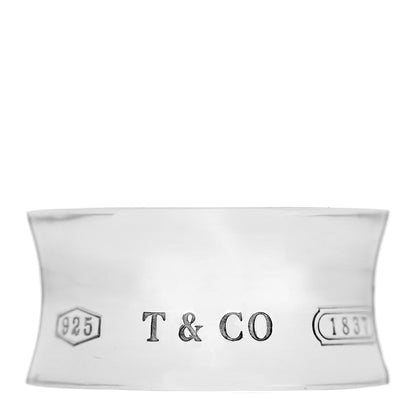 Tiffany Sterling Silver 1837 Wide Ring 63 10.25 1 of 4