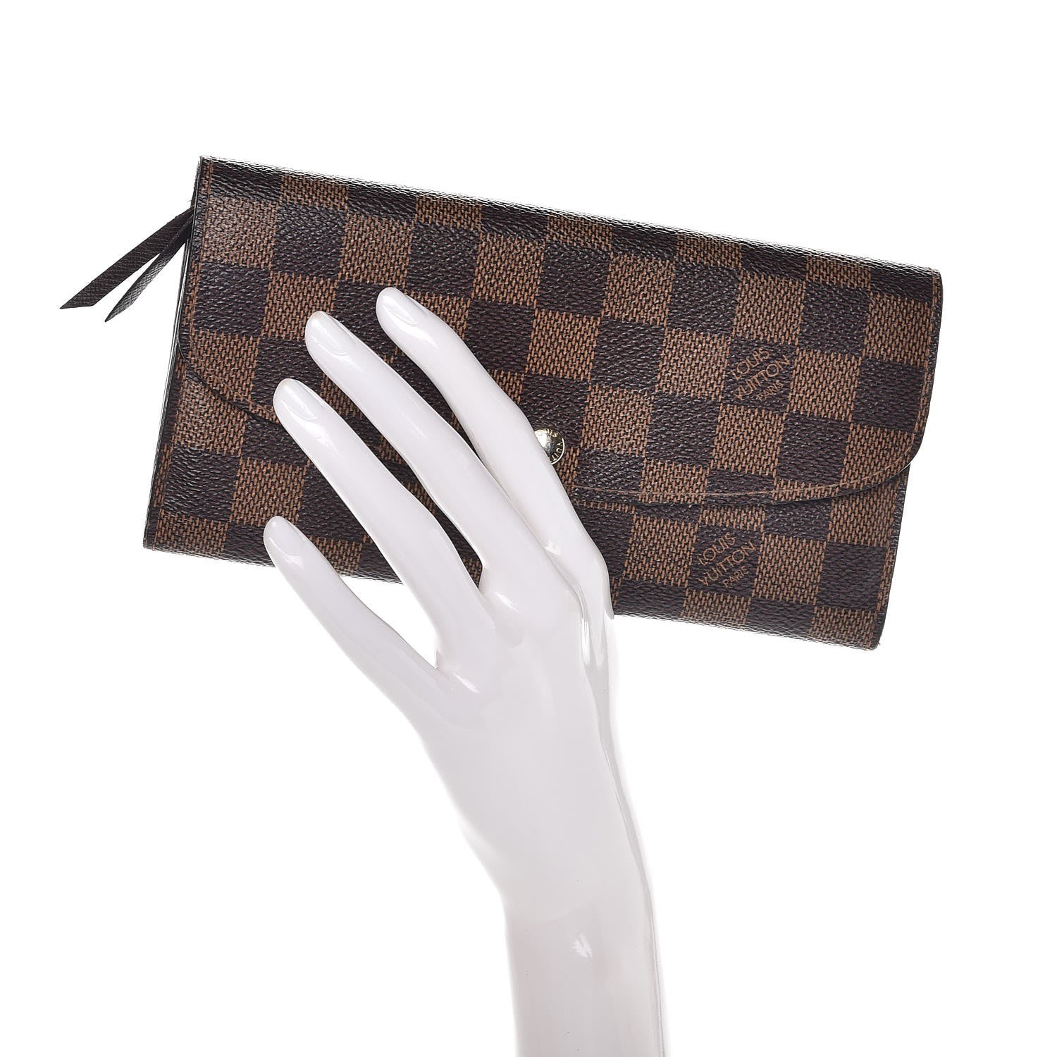 Louis Vuitton Damier Ebene Emilie Wallet 2 of 7