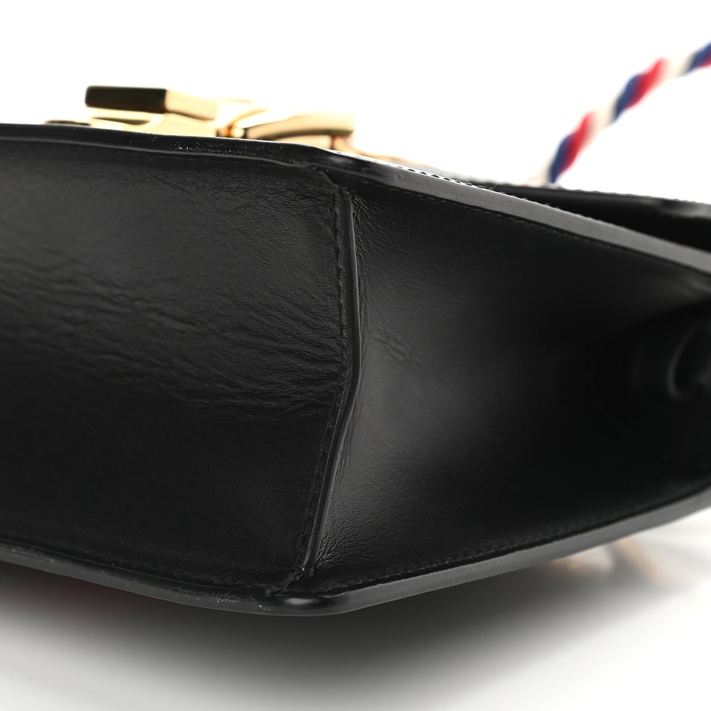 Calfskin Mini Sylvie Top Handle Bag Black