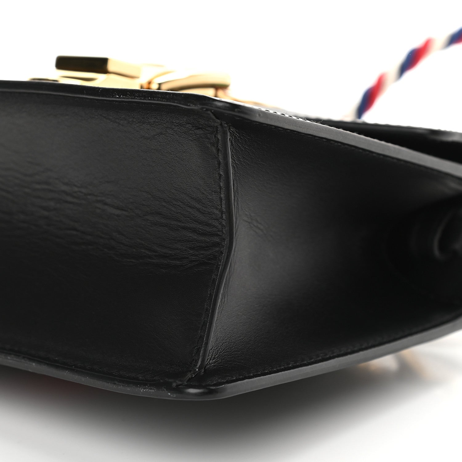 Gucci Calfskin Mini Sylvie Top Handle Bag Black 8 of 8