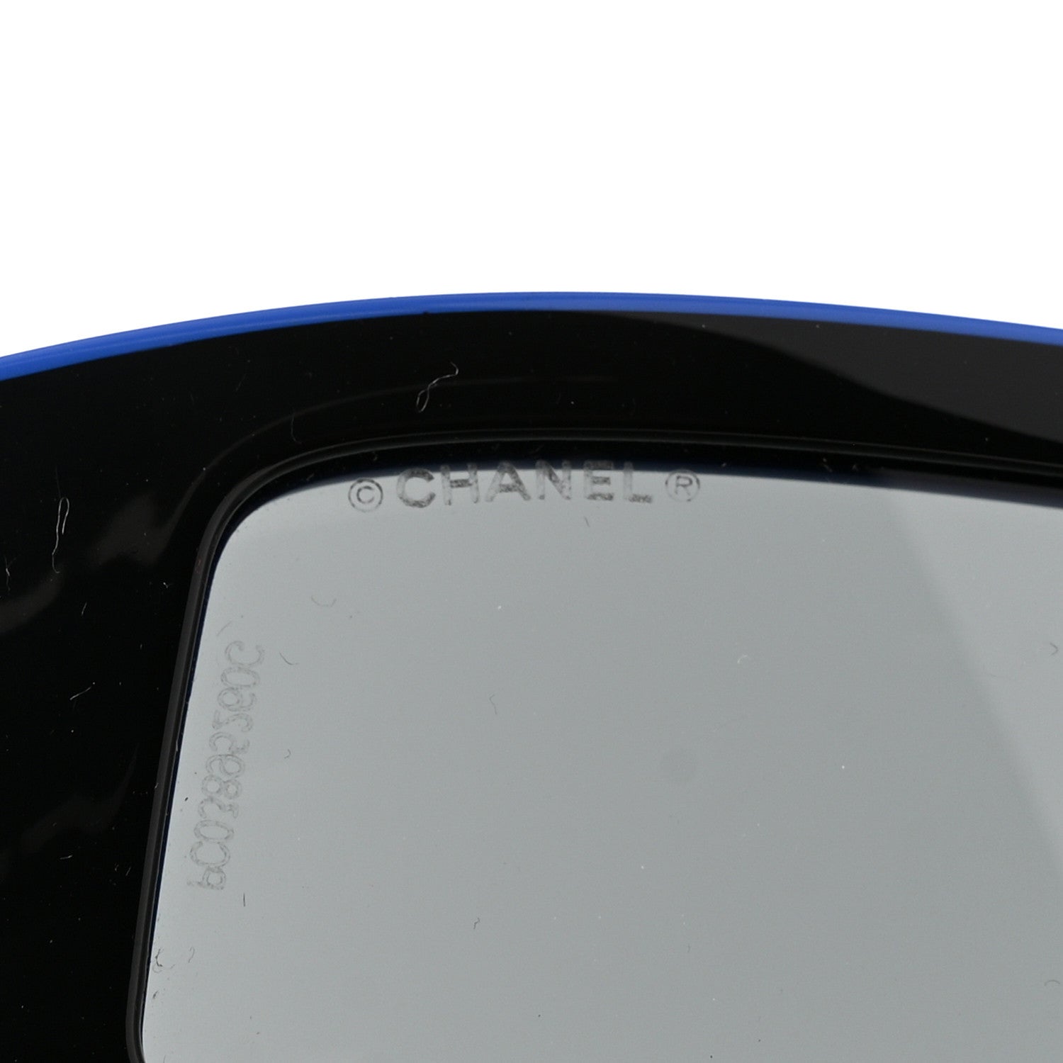 Chanel Acetate Cat Eye Sunglasses 6057 Black Blue 10 of 11