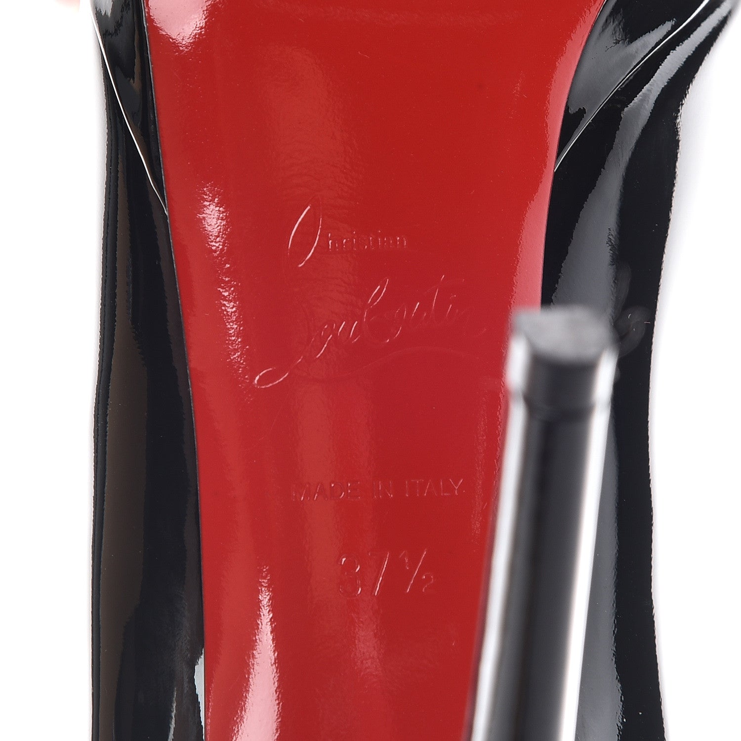 Christian Louboutin Patent New Simple 120 Pumps 37.5 Black 8 of 14