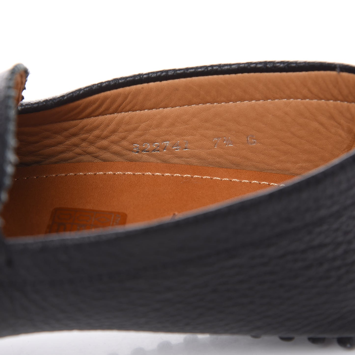 Calfskin Web Mens Horsebit Driver Loafers 7.5 Black