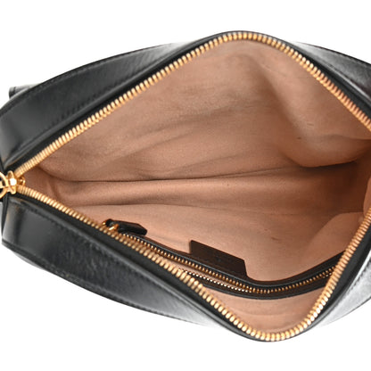 Gucci Textured Calfskin Small Horsebit 1955 Shoulder Bag Black 5 of 14