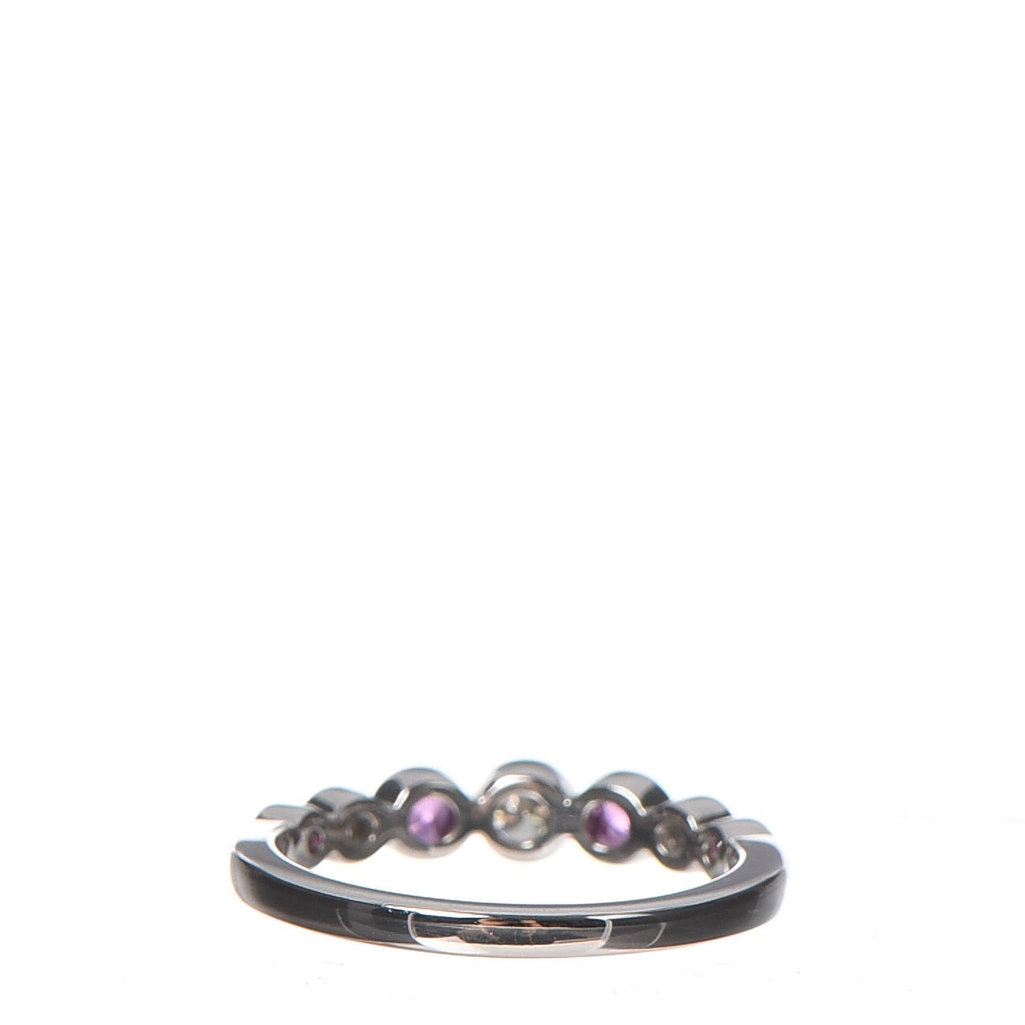 Platinum Diamond Pink Sapphire Jazz Ring 52 6