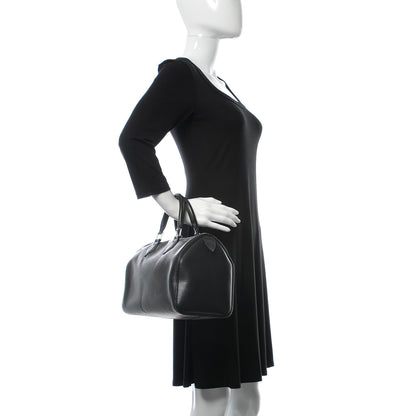 Louis Vuitton Epi Speedy 25 Black 2 of 21
