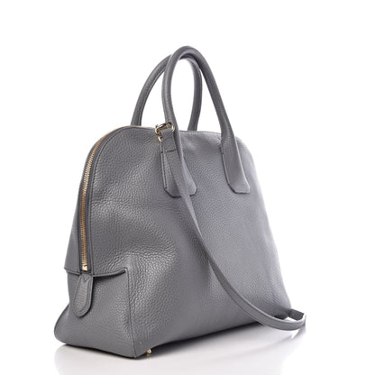 Burberry London Grainy Calfskin Medium Greenwood Bowling Bag Grey 5 of 10