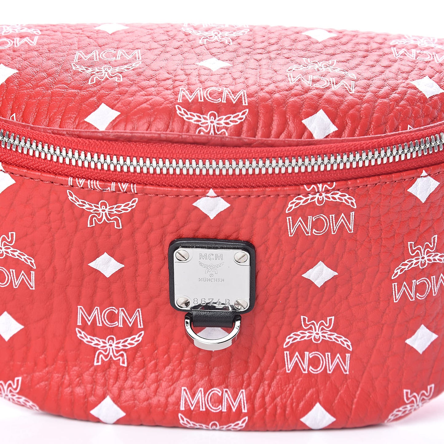 Visetos Small Fursten Belt Bag Red