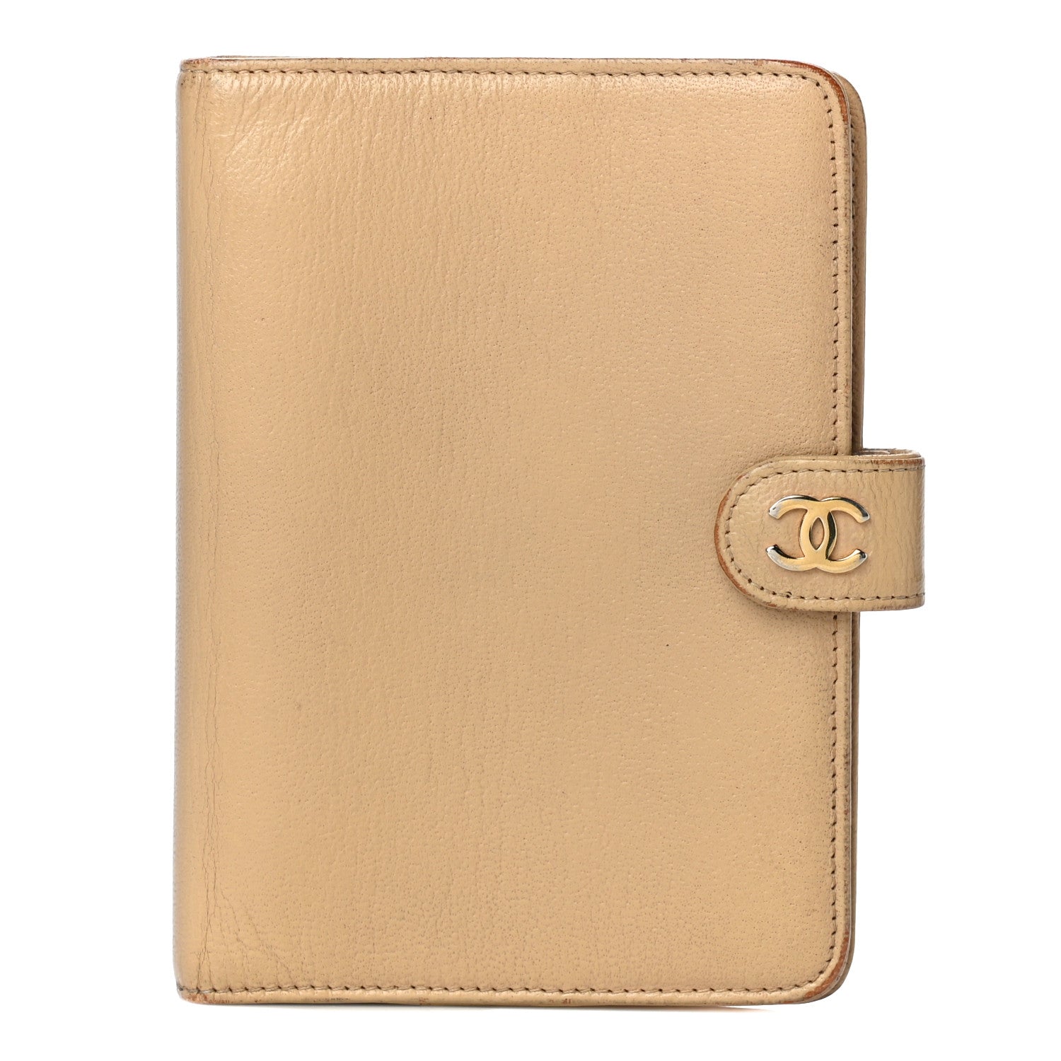 Chanel Goatskin Small Ring Agenda Planner Beige 1 of 22