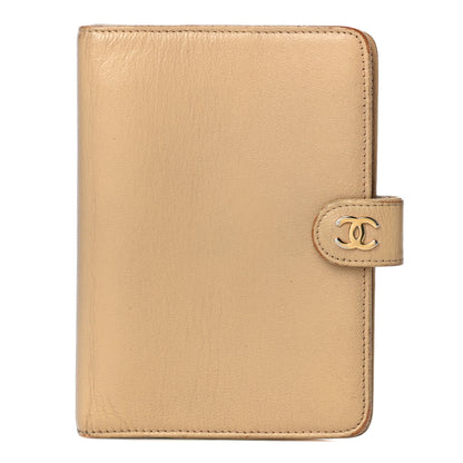 Chanel Goatskin Small Ring Agenda Planner Beige 1 of 22